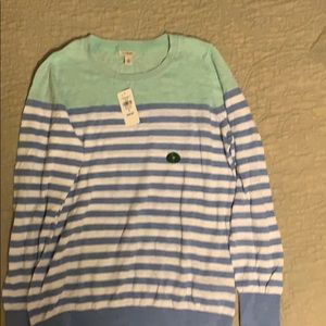 LL Bean NWT Cotton Slub Sweater size M